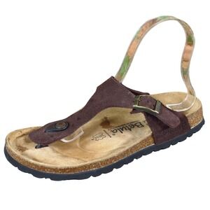 Betula by Birkenstock Gizeh Womens Thong Sandals Size 8 Comfort Brown Suede